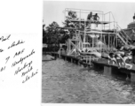 Swimming pool in Calcutta during WWII.  Photo from T/Sgt. George Zdanoff.