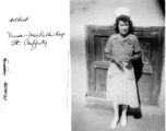 Nurse at New Delhi Hospital during WWII. Lt. Betty Cafferty.