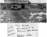 "Jing-Bow" air warning shack in Chabua, 1942. In the CBI during WWII.  Photo from Jim Fouch.