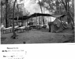 Allied outdoor medical treatment facility in the jungle in Burma, during WWII. 