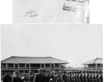 US and Chinese officers review Chinese troops in SW China during WWII.  164th Signal Photographic Company photo.