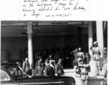 Yunnan's Governor Lung exiting a limousine with Kunming's Mayor Pei, during WWII.  Photo from George C. Pappas.