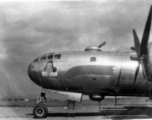A B-29 bomber in the CBI during WWII.