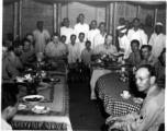 GIs enjoy a fine meal in India during WWII.