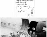 GIs with Zhou Enlai in Yan'an in October 1944, standing in front of C-47.  Photo from Colonel W. J. Peterkin.