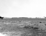 American B-25 bombers of the 491st Bomb Squadron prepare for take off on a mission from Yangkai, Yunnan province, in the CBI.