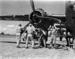 Turning the engine on a B-25 at either Liuzhou or Guilin.  From the collection of Hal Geer.