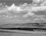 Yangkai air base, Yunnan province, China.  Note the B-24 in the revetment  on the right.