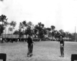 Claire Chennault at Yangkai, February, 1945, during decoration formation.