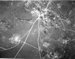 Bombing of small crossroads town, either in Burma or French Indochina. During WWII.