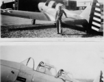 1st Lt. Irving Woodrow DeGon poses with Fairchild PT-26 trainer at primary training in Parks Air College, Illinois.