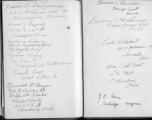 The wartime notebook of S/Sgt. Tom L. Grady. In his notebook, as a talented and curious young artist while in the CBI, he recorded scenes and vignettes that he saw in his life. He also recorded names and contact info for the people he met.  List of acquaintances.