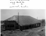 "Our living quarters." 493rd Bomb Squadron, 7th Bomb Group.  Asansol, India, during WWII.