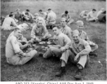 GIs enjoying AAF Day celebrations, August 1, 1945, at Yangkai, APO 212, during WWII.