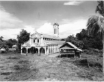 A church in Burma.  In Burma near the 797th Engineer Forestry Company.  During WWII.