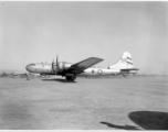 The B-29 bomber "Mary K"  Aircraft in Burma near the 797th Engineer Forestry Company.  During WWII.