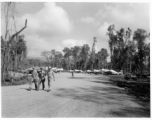 Republic P-47 Thunderbolts at an airstrip in Burma in 1944.  Aircraft in Burma near the 797th Engineer Forestry Company.  During WWII.