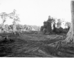 Site of road and bridge building in Burma.  During WWII.