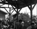 The Liuzhou south train station during the evacuation in the face of the Japanese advance in the fall of 1944.