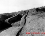 Underground storage locker at an American base in China during WWII.