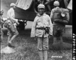 Due to the urgent need for reserve troops in the Lungling offensive, Chinese troops of the 200th Div., Chinese 5th Army, board a C-47 plane enroute to Paoshan (Baoshan).   Yunnanyi, China. 9/15/44