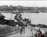 The floating bridge at Liuzhou, Guangxi province. Looking north towards the main city.  From the U.S. Government sources.