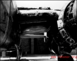 Bullet and fire damage to a battle tested B-25 in the CBI.