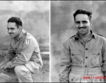 Portrait photos of an American soldier in the CBI during WWII.