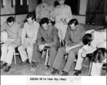 Men praying during a religious service.1139th QM Co Serv Group (AVN). Sector No. 2, CASFC.