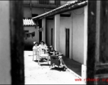 Hard-working Chinese nurses at rest at a base in the CBI.