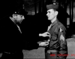 An American soldier receiving an award in the CBI.  (Image from the collection of Eugene Wozniak)