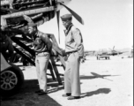 Major General Claire L. Chennault (left ) and Brig. General Edgar E. Glenn inspect engine repair on a P-51 at an airfield, Kunming, China, 3 November 1944. Image by 16th Combat Camera Unit. (Info thanks to TexLonghorn)