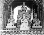 Part of a local temple in India during WWII.  From the collection of Eugene T. Wozniak.