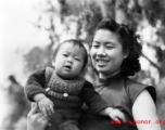 A Chinese family in Yunnan province, China, during WWII. 