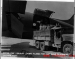 247-4G 10AF 23Aug45 loading planes for 10AF move to Kunming, Liuchow [Liuzhou], China, during WWII.