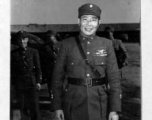 General C. J. Chow (Zhou Zhirou; 周至柔)  in China during WWII, on January 29, 1945.  Photo by 16th Combat Camera Unit, provided courtesy of Tony Strotman.  In China during WWII.