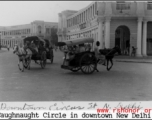 Connaught Circle, New Delhi, during WWII.