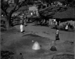 Village life somewhere in India during WWII.  Photo submitted by Glenn S. Hensley, Kirkwood, MO.