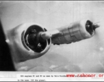 B-24 engines #1 and #2 as seen by Dale Strohbehn as seen from cockpit during flight.