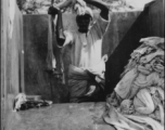 Worker in laundry in New Delhi, during WWII.  Photo by Walt Johnson.