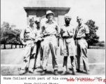 Norm Collard with part of his crew and a friend in Calcutta, 1945.  Photo from Norm Collard.