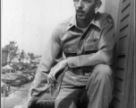 Tom D. Graves taken by Larry Ruet at their hotel in Calcutta, New Years day, 1945.