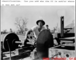 A GI at a sawmill in the CBI.