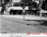 Basketball court and theater at Barrackpore, India.  In the CBI.  Photo from Henry W. Sterns.