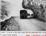 First convoy over the Ledo-Burma Road takes it easy en route to Kunming during WWII.  Photo from Robert L. Cowan.