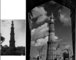 The Qutub Minar in Delhi, a GI tourist attraction during wartime.  Photo from Walter Johnson.