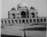 Humayun Tomb, Delhi, India, during WWII.  Photo from George Skinner.