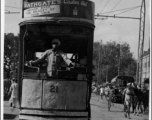 A trolley in Calcutta during WWII.