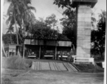 Fire station of the 2085th Fire Fighting Platoon at Barrackpore. In the CBI.  Photo from R. D. Nolan.