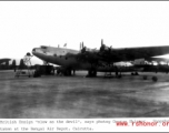 British Armstrong Whitworth Ensign "Empyrean" aircraft at the Bengal Air Depot, Calcutta, during WWII.  Photo from George Skinner.